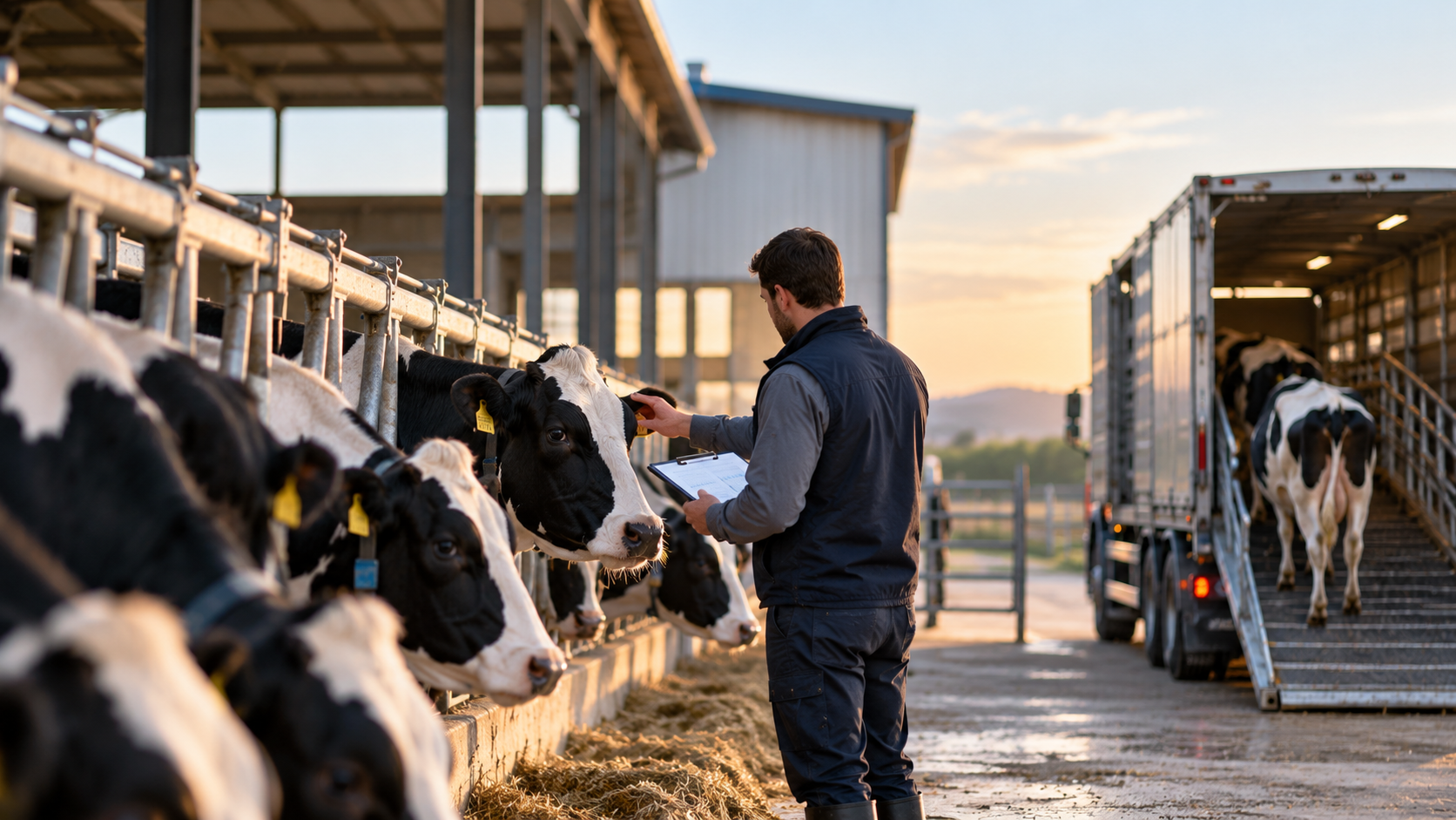 Holstein sığırı ve genomik genetik görseli